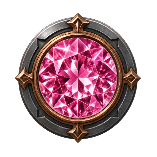Badge Nilam Pink untuk Pakej Asas