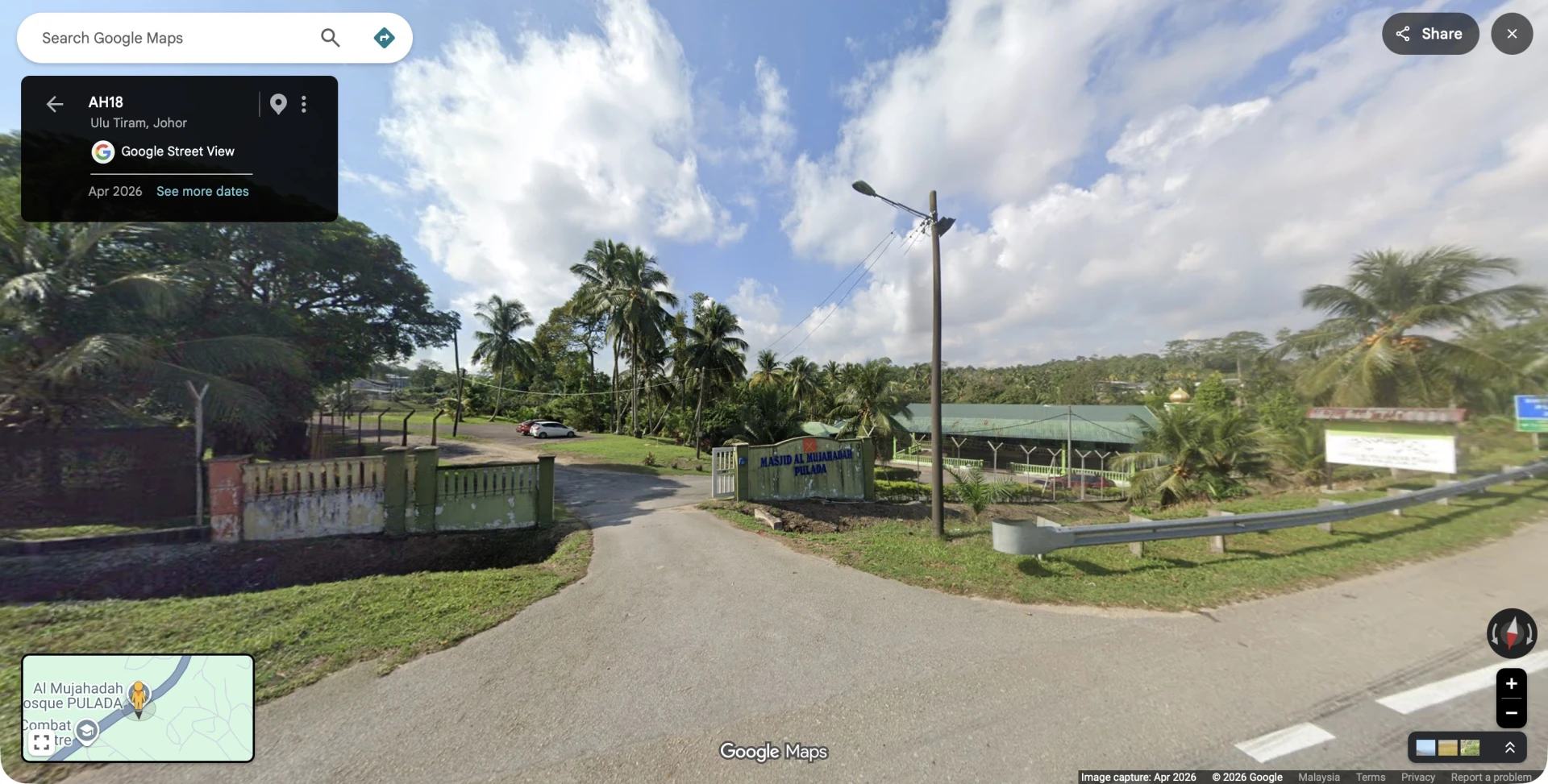 Gambar Masjid Al-Mujahadah Kem Pulada